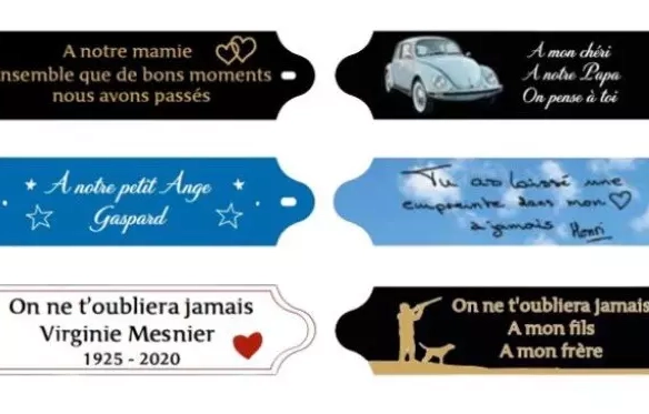 Des inter personnalisables pour un hommage unique et sincère